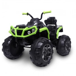 LEADZM Upgraded LZ-906 ATV Double Drive Children Car with 45W*12 12V7AH*1 Battery without Remote Control Black and green